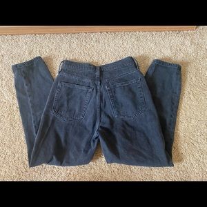 GAP Black High Waisted Mom Jeans 00
